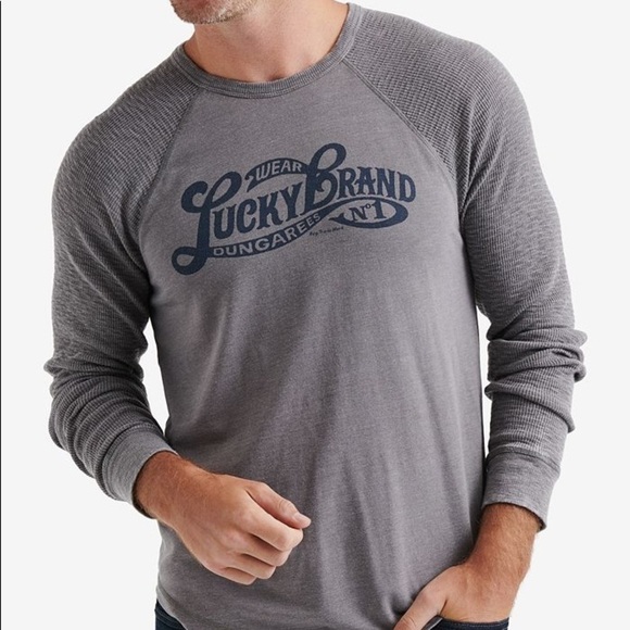 Lucky brand Venice burnout long sleeve thermal top - Picture 2 of 6